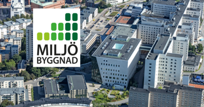 Byggnad 72 på Södersjukhuset har certifierats enligt Miljöbyggnad Guld